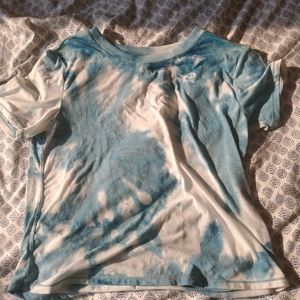 Blue And White Tie Dye Shirt